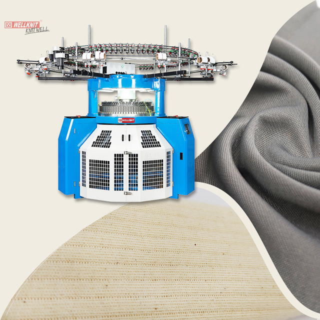 WELLKNIT G4R Máquina de tejer circular de doble jersey de costilla e interbloqueo profesional de alta calidad