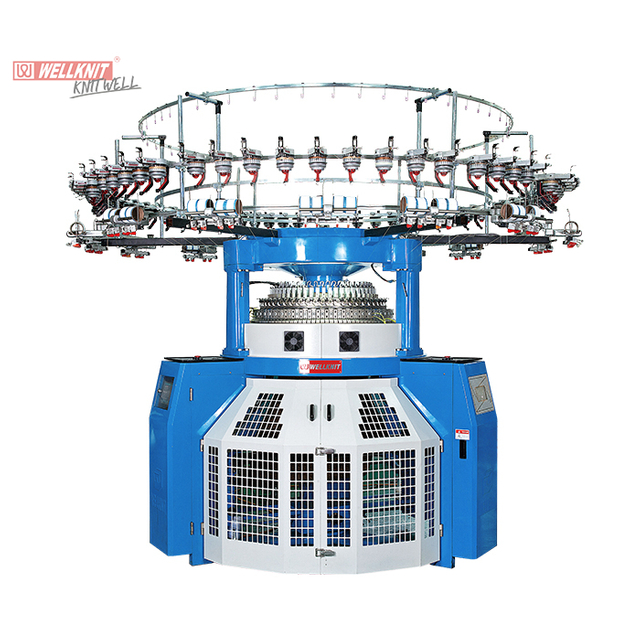 Máquina de tejer circular Jacquard de transferencia computarizada doble