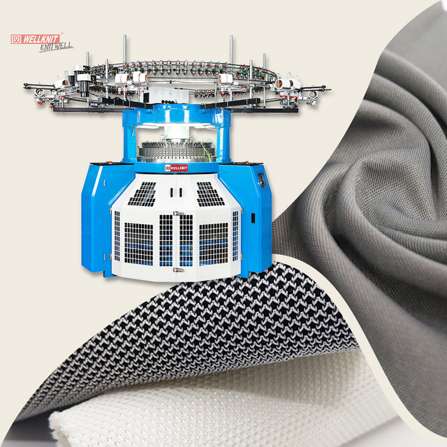 WELLKNIT S4R Máquina de tejer circular de doble jersey de enclavamiento profesional de alta calidad