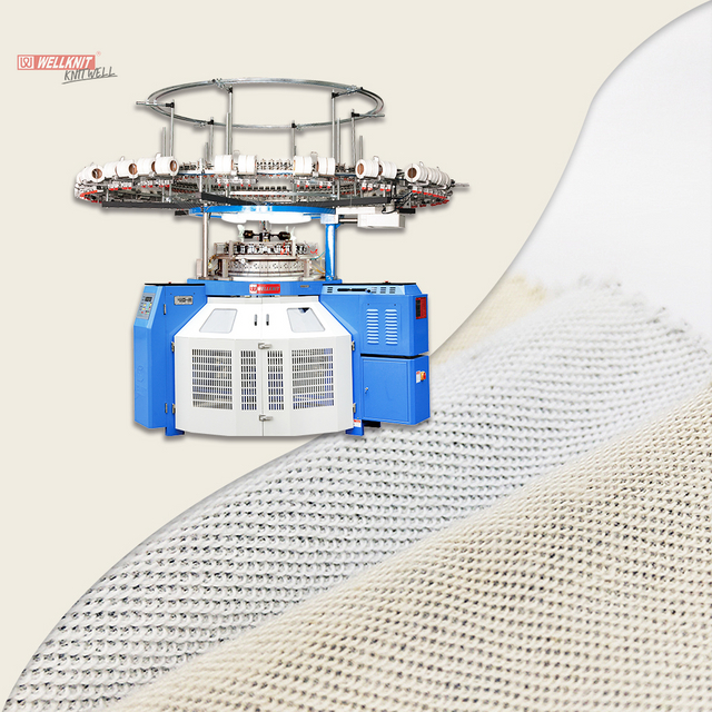 WELLKNIT Máquina de tejer circular de vellón de tres hilos de serie única PF profesional de alta calidad Vellón simple