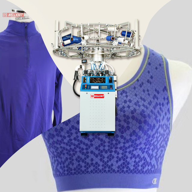 WELLKNIT EMJY-AP máquina de tejer ropa interior sin costuras de alta velocidad de 12-17 pulgadas para traje de medias